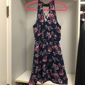 Floral halter dress